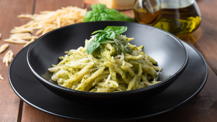 Trofie e pesto liguri